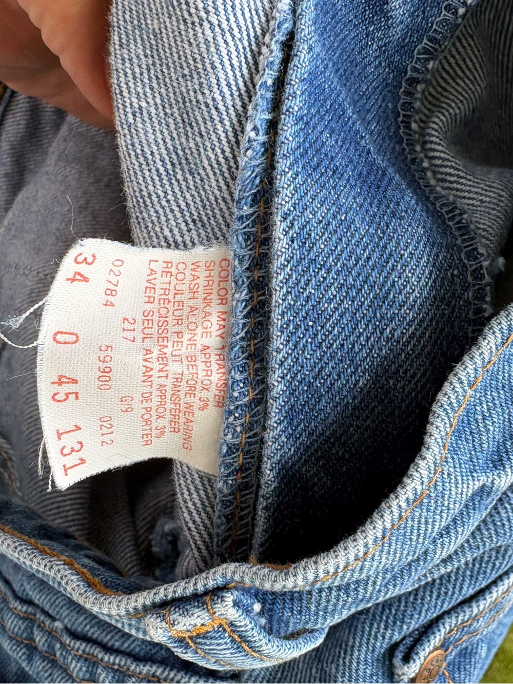 Vintage 80s Levi's Pleated Front Denim Pants High Rise Brown Tab 30x34 - Picture 5 of 10